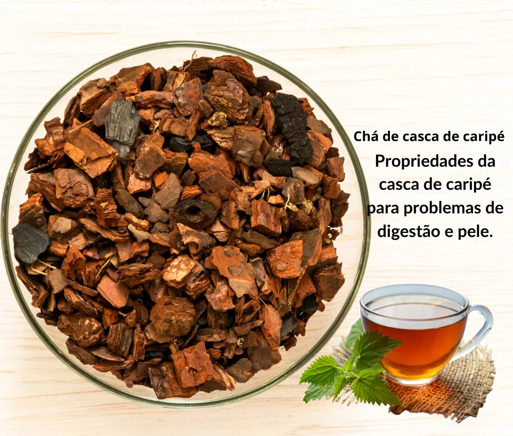 Chá de casca de caripé
