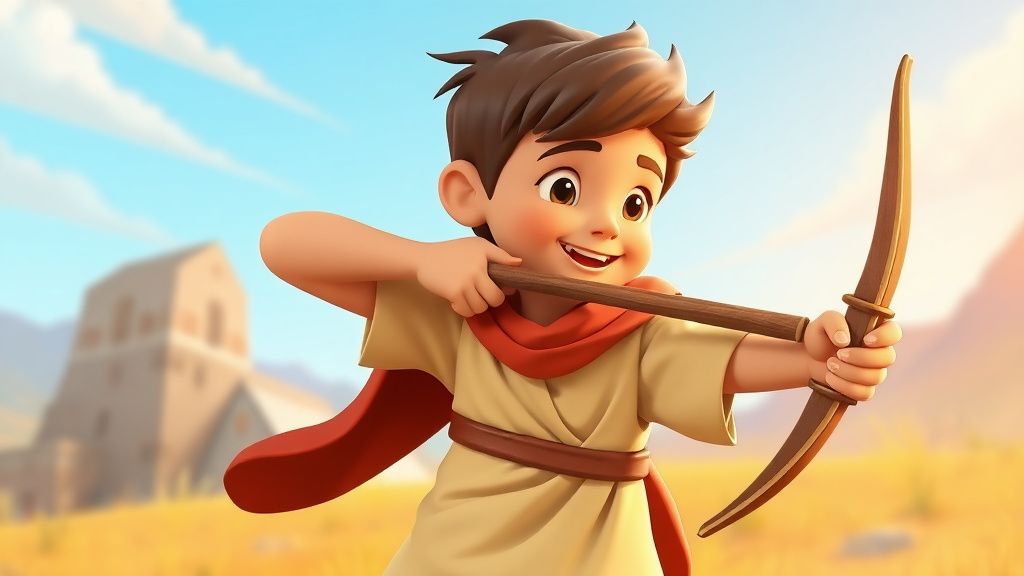 O Escudo da Coragem Divina: Como Deus Protege Seus Heróis Pequeninos