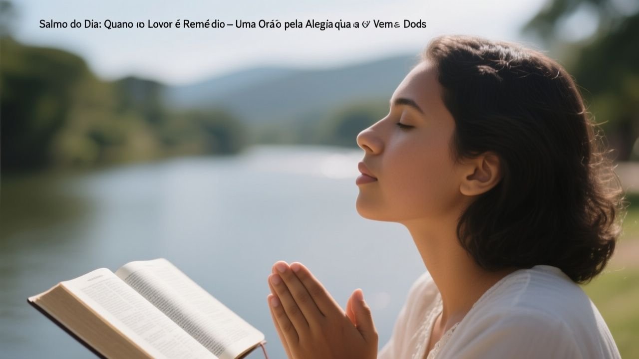 Salmo do Dia: Quando o Louvor é Remédio — Uma Oração pela Alegria que Vem de Deus